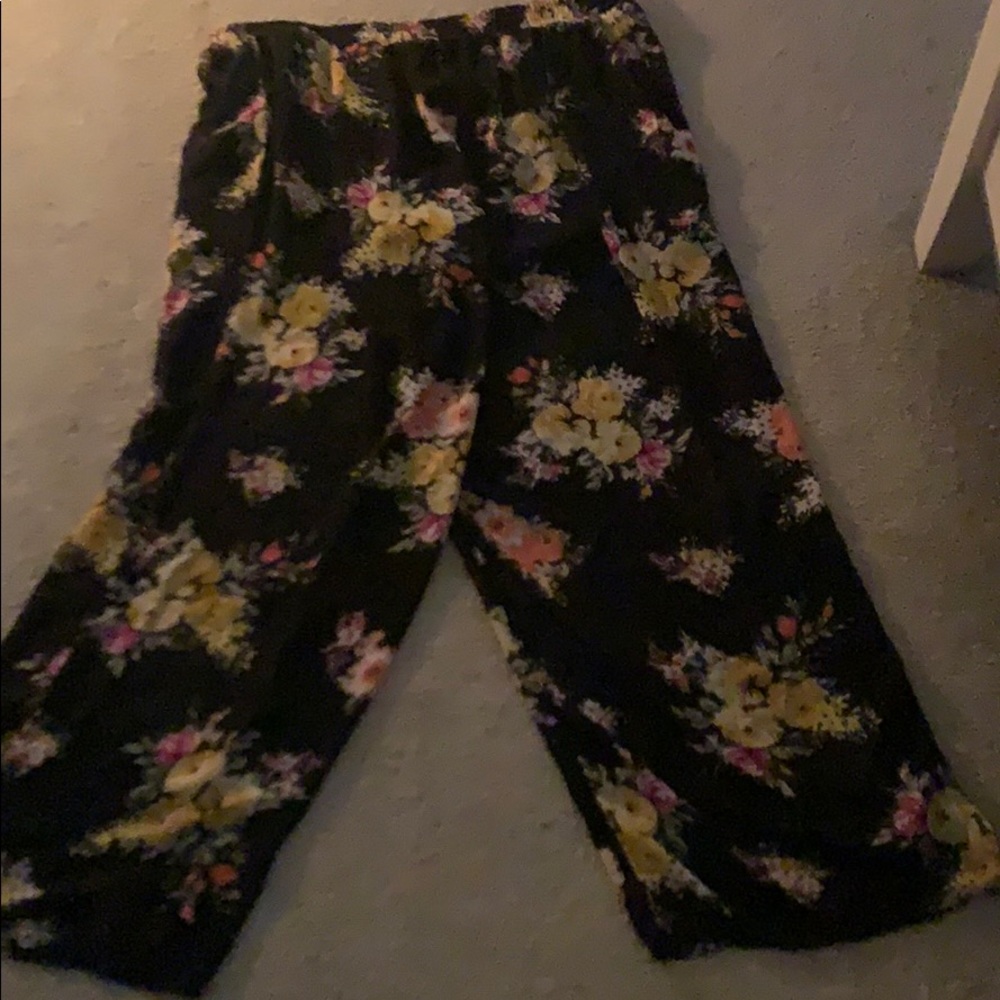 Sheer Flower Pants